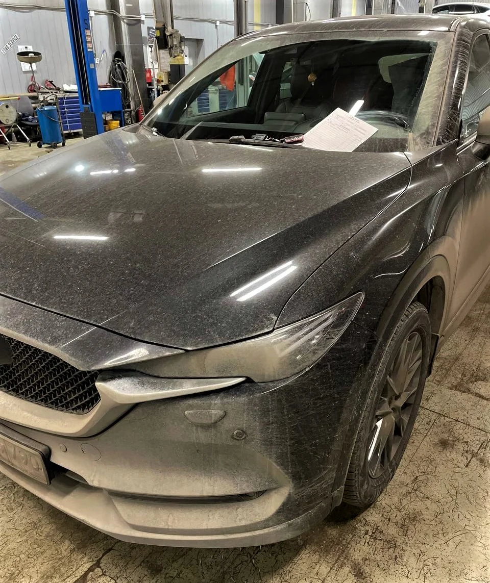 Mazda CX-5: замена передних дисков и колодок — фото 1
